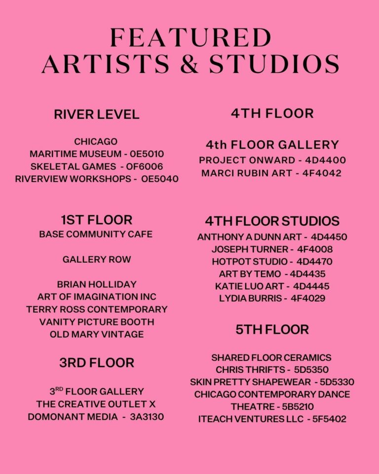 Featured Artists Studios July